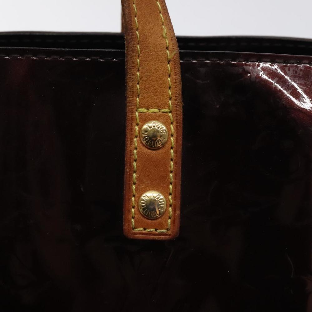 LOUIS VUITTON Monogram Vernis Reade PM Hand Bag Amarante M91993 LV Auth 118523 - Picture 10 of 16